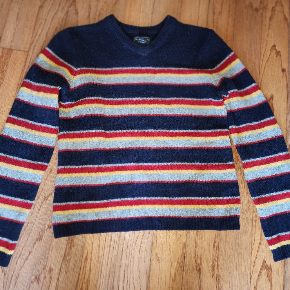 Abercrombie & Fitch stripe wool sweater medium